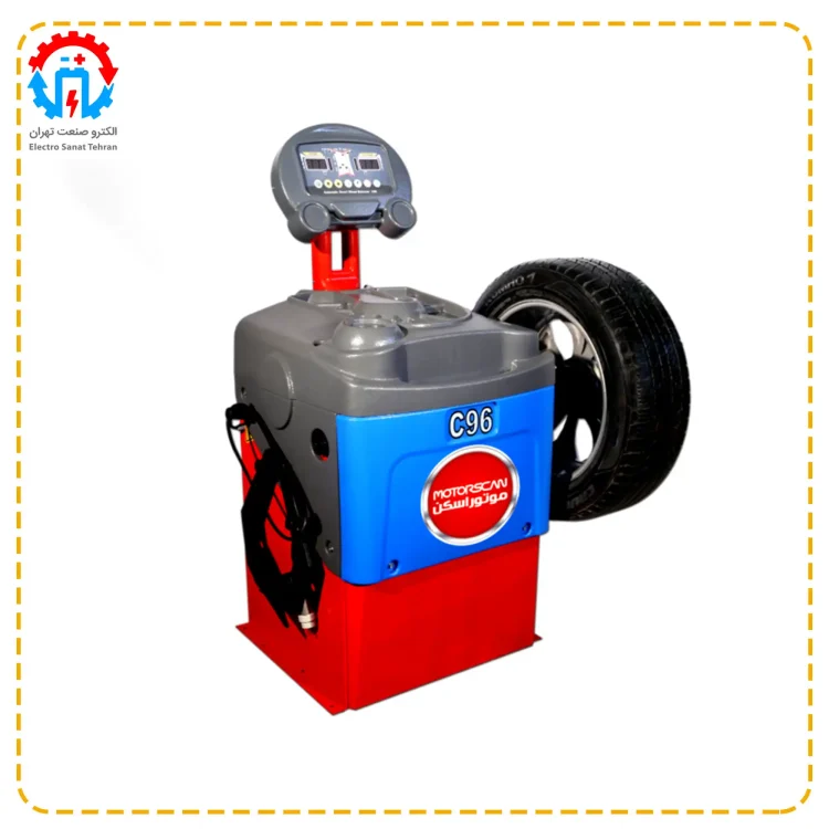 Smart digital wheel balance with automatic ruler